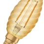 Osram LED-Leuchtmittel E14 Kerze, 2,5W, extra warmweiß, goldfarben, für stimmungsvolle Beleuchtung.