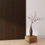 Akustikpaneel Walnuss geölt, 60x270 cm, zur Wand- und Deckengestaltung für verbesserte Raumakustik.