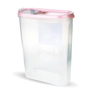 Bestlivings Frischhaltebox Schüttdose 2er Pack, 2,8 Liter, Altrose, aus Kunststoff.