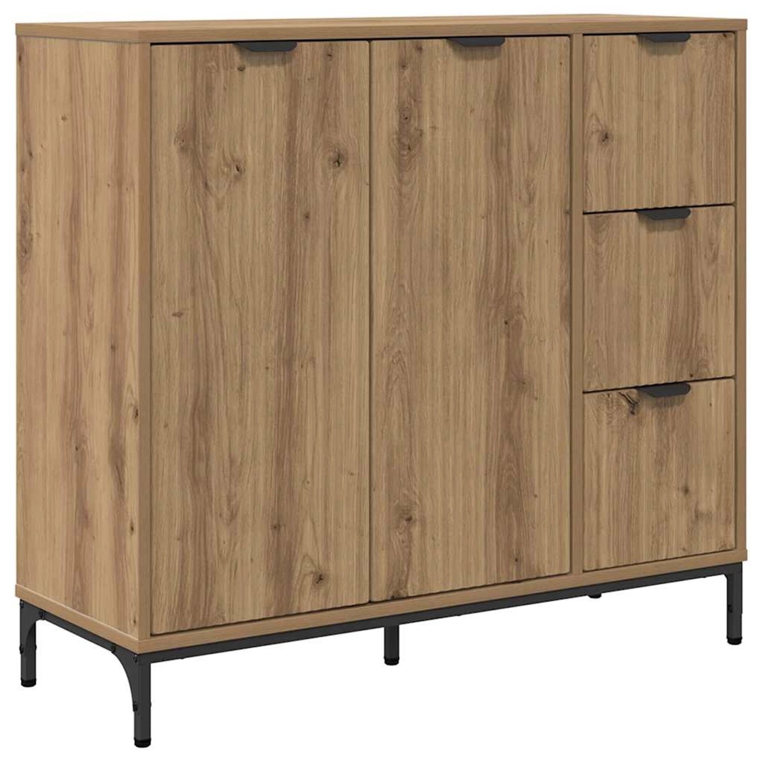 vidaXL Sideboard Artisan-Eiche 89,5 x 33 x 82 cm Holzwerkstoff 883463