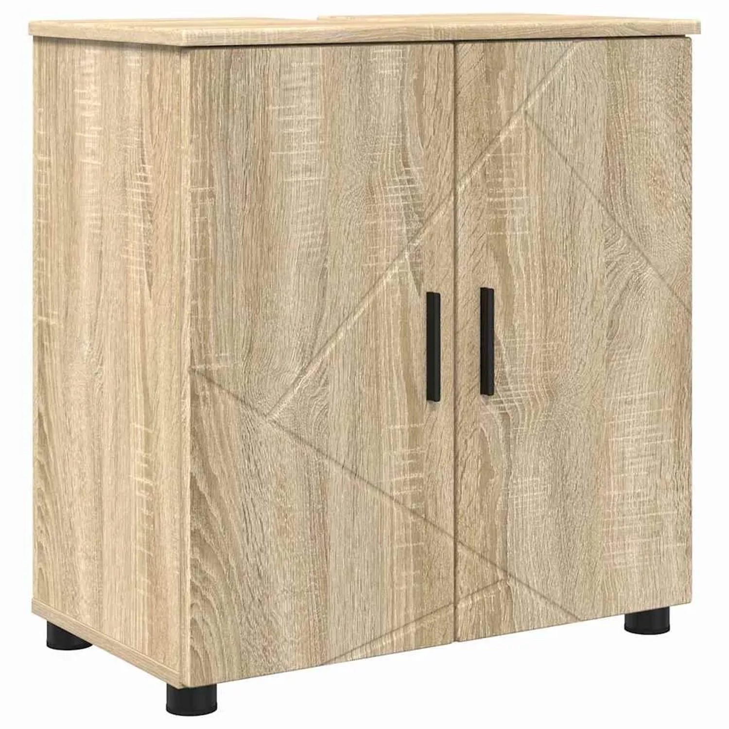 vidaXL Badezimmerschrank mit Speicher Sonoma-Eiche 61 x 35 x 64 cm 883286 günstig online kaufen