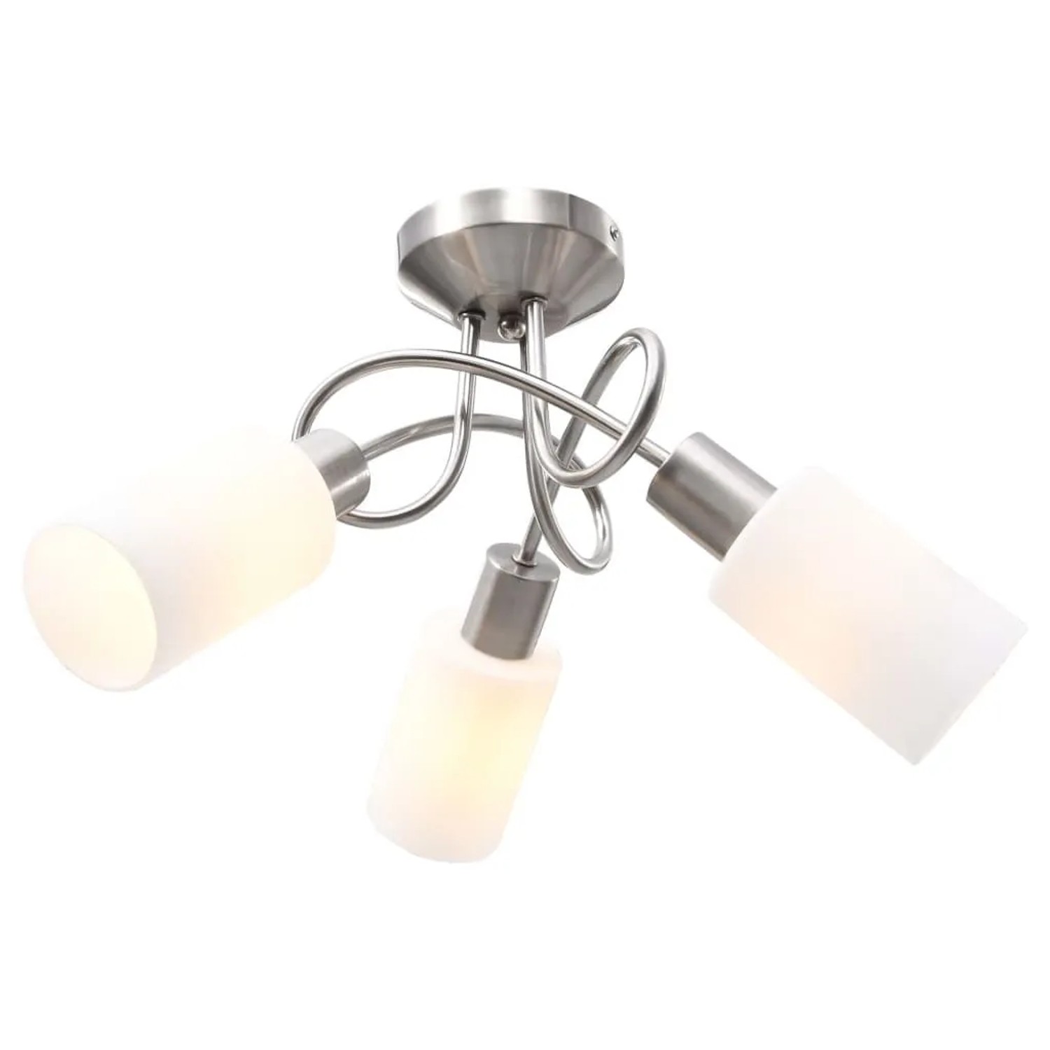 vidaXL Deckenleuchte mit Keramik-Lampenschirmen für 3 E14 Glühlampen 289229