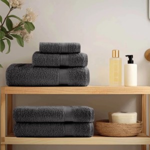vidaXL Premium-Badetücher SOLUND 10 Stk Anthrazit 100x150 cm 600 g/m² 137166