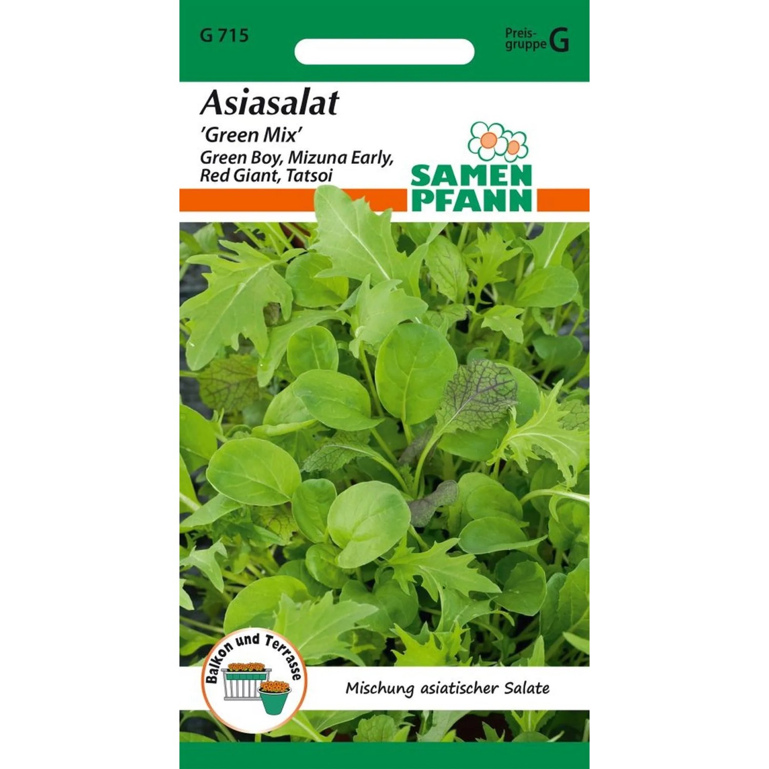 SAMEN PFANN Asiasalat Green Mix Mischung