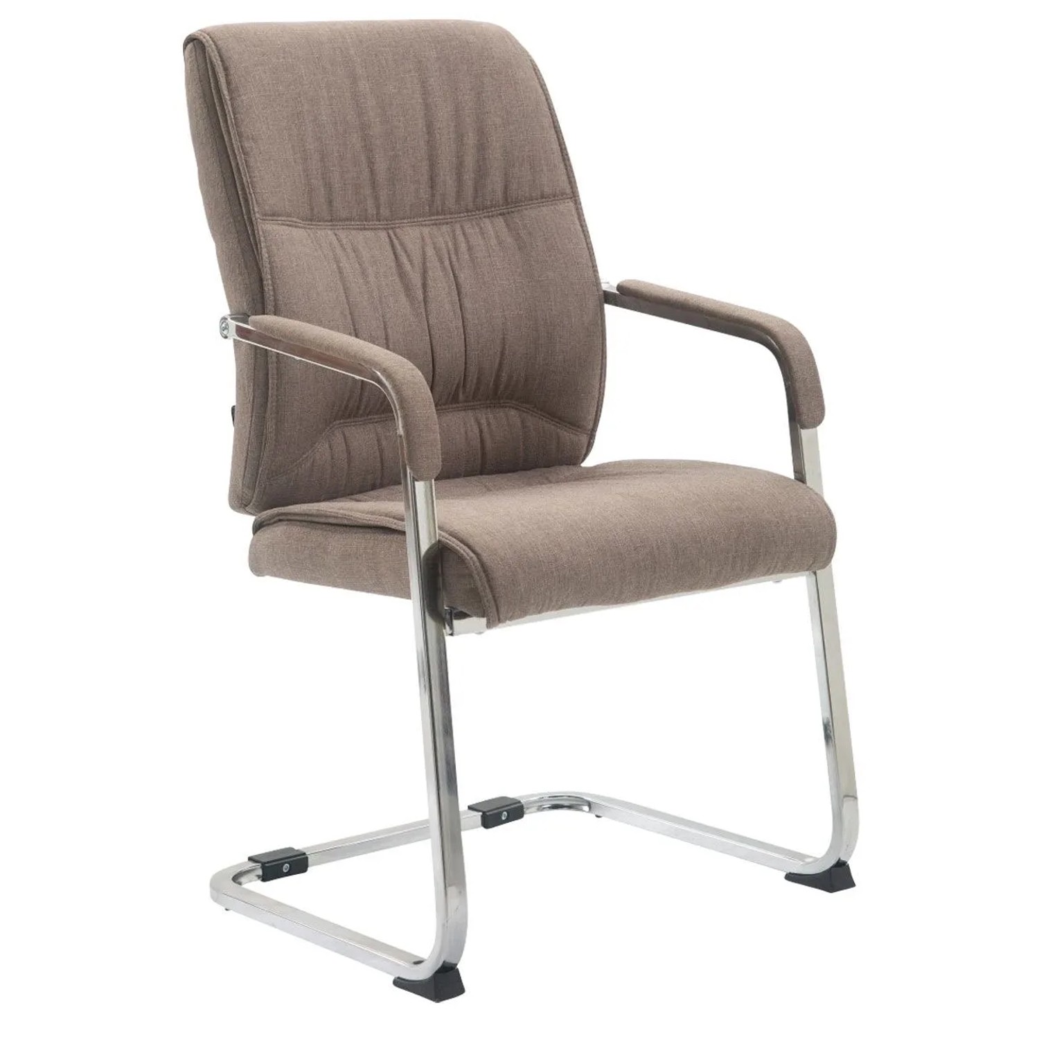 CLP Besucherstuhl XXL Anubis Stoff Taupe