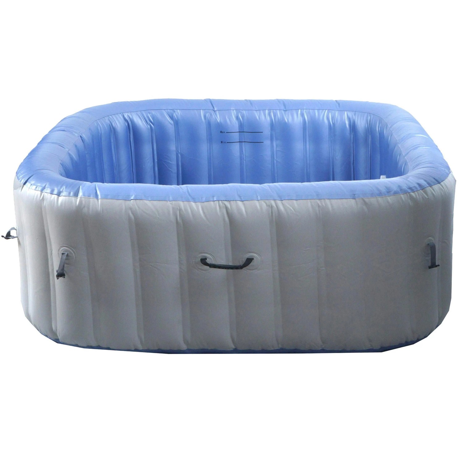 MCW Whirlpool N97 Ersatz-Pool 5 Personen Aufblasbar Eckig 180cm Grau-Blau
