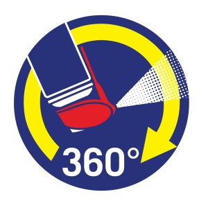 WD-40 Smart Straw: 360° Sprühfunktion Symbol für flexible Anwendung in allen Lagen.