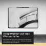 Schwarze LUXULA Monitorleuchte am Bildschirm, stufenlos dimmbar, für Homeoffice.