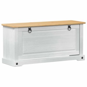 vidaXL Schuhschrank Corona Weiß 99 x 32 x 49 cm Massives Kiefernholz 42024952