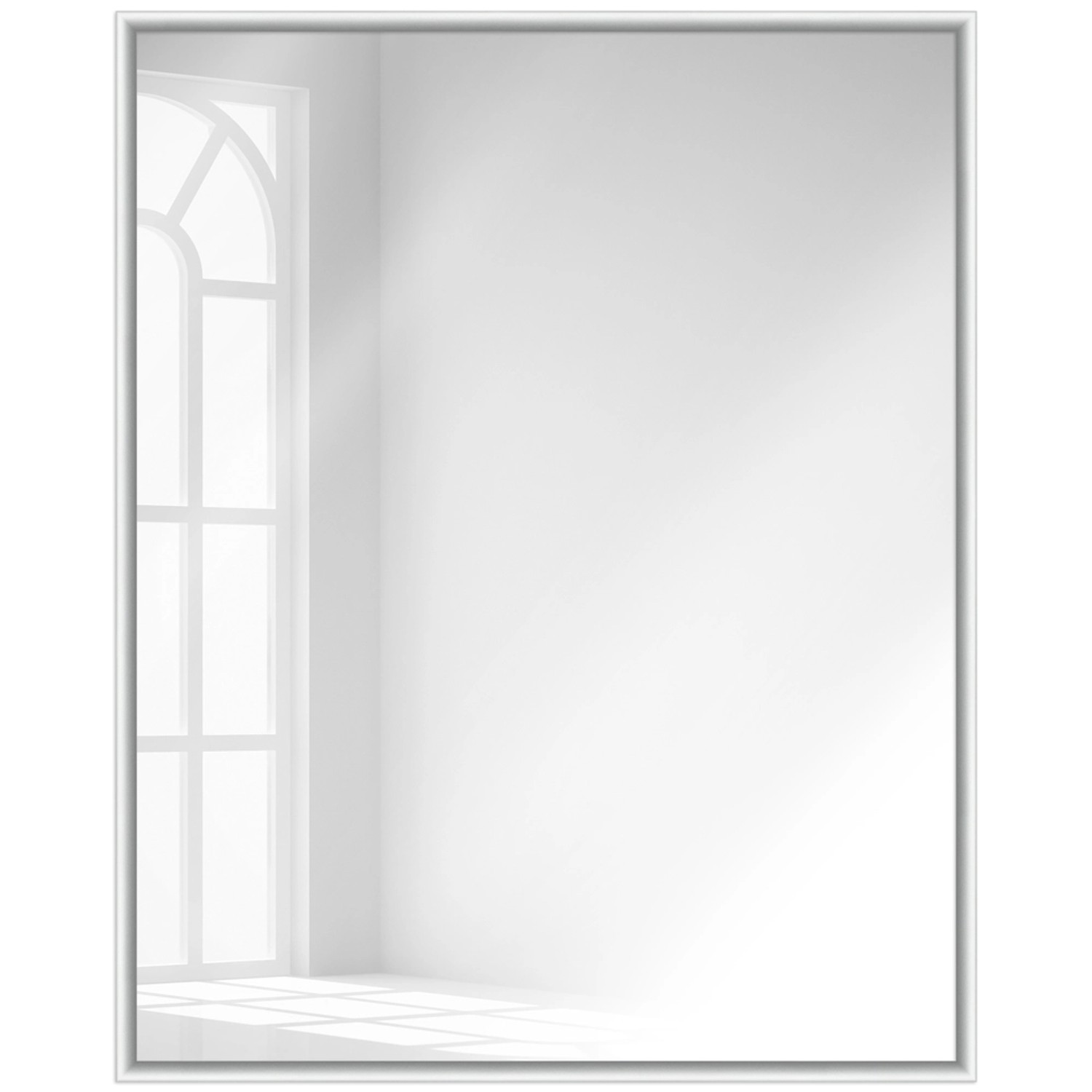 WANDStyle Wandspiegel H270 aus Aluminium in Silber matt 41 x 51 cm im Stil Modern