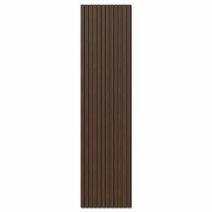 DenPanels Akustikpaneel Melamin Walnuss Geölt Filz Schwarz 260 cm x 60 cm