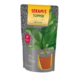 Seramis Topper Graphite 1 l: Dekorative Abdeckung für Pflanzgefäße, Schutz vor Trauermücken.