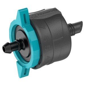 Gardena Endtropfer, regulierbar, für Micro-Drip-Systeme zur Bewässerung einzelner Pflanzen.