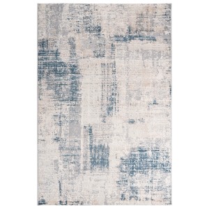 Moderner blauer Teppich (230x160) mit abstraktem Muster, Obsession My Salsa.