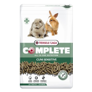 Versele-Laga Complete Cuni Sensitive Kaninchenfutter, 1,75kg Packung mit Kaninchenabbildung.