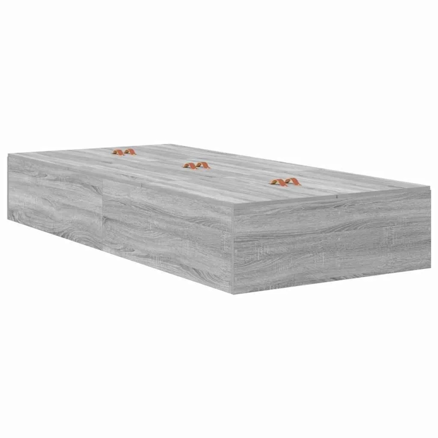 vidaXL Stauraumbett Grau Sonoma 90 x 200 cm 3335346 günstig online kaufen