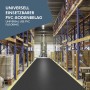 Schwarzer KARAT PVC-Bodenbelag Diamond Cut 2mm im Lager mit Regalen.