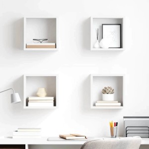 vidaXL Würfelregale 4 Stk Weiß 26x15x26 cm 807026