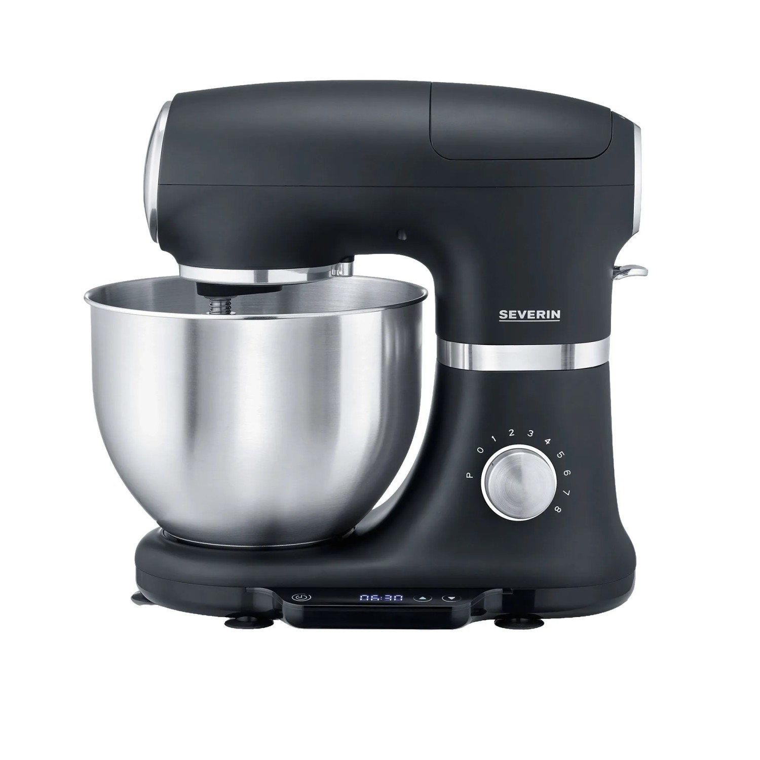 Severin-Küchenmaschine KM 3898 Edelstahl-Schwarz 5,5,