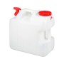 Relaxdays Wasserkanister PE/PP Weiß mit Hahn 25 l