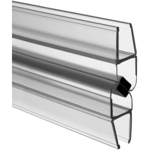Schulte Magnetprofile 45° für MasterClass Duschkabinen, transparent, 2 Stück für 6 mm Glasstärke.