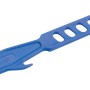 Blauer LUX Rührstab Classic, 28 cm, aus Kunststoff mit Haltegriff für Farbeimer.