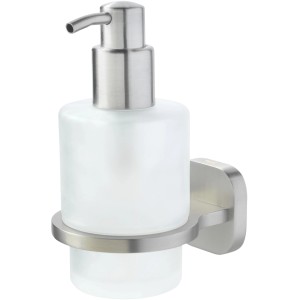 Tiger Seifenspender Ramos, gebürsteter Edelstahl, zur Wandmontage im Badezimmer.