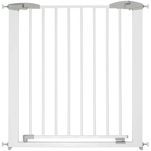 Ib style Türschutzgitter Yael Treppenschutzgitter für Kinder und Haustiere Ohne Bohren Weiß 73,5 -81,5 cm