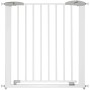 Ib style Türschutzgitter Yael Treppenschutzgitter für Kinder und Haustiere Ohne Bohren Weiß 73,5 -81,5 cm