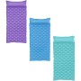 Bestway Luftmatratze Float'n Roll, 213x86 cm, in Lila, Blau und Türkis.