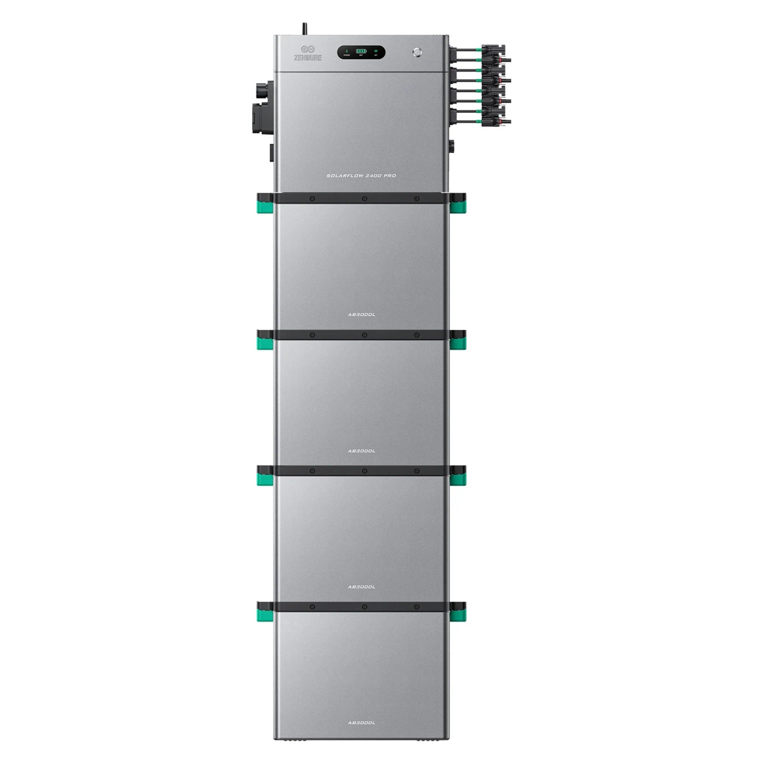 ZENDURE SuperCharged SolarFlow 2400 Pro Balkonkraftwerk Bidirektionaler AC Ausgang Bis 2400W Mit 4 AB3000L