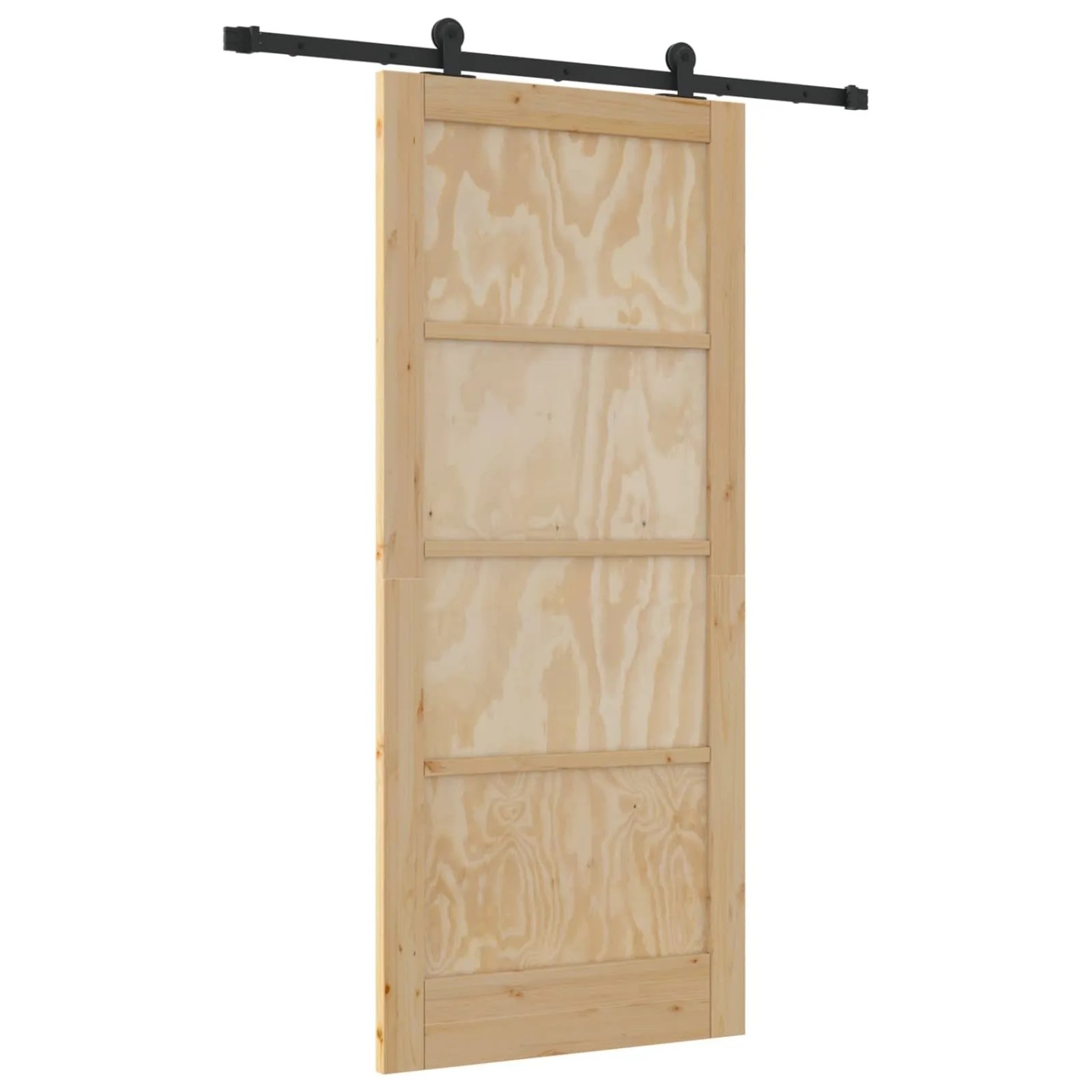 vidaXL Schiebetür ORKDAL Natur 86 x 198,5 cm Massives Kiefernholz 3445492