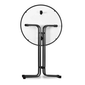 Beautissu Sylt Stehtisch, Ø 80 cm, Grau, Unterseite mit Gestell