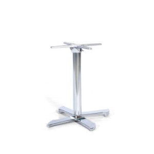 Natur24 Tischgestell Kreta, 73x73x73 cm, aus Aluminium für Gartentische.