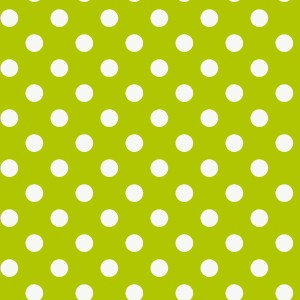 d-c-fix Tischdecke Venita Limone, eckig, 110x140cm, mit grünem Grund und weißen Punkten.