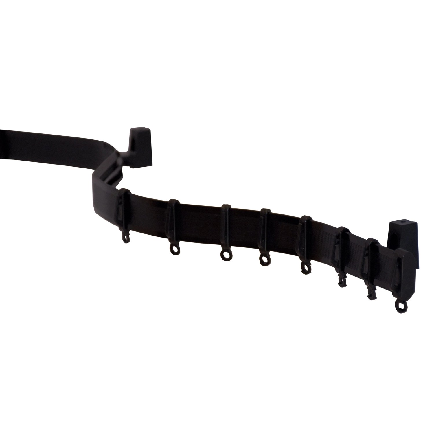 Gardinia Vorhangschiene Flexline Schwarz 350 cm günstig online kaufen