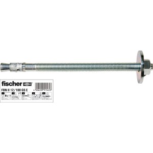 Fischer Bolzenanker FBN II 12/100 GS mit großer Scheibe für Dübelbefestigungen.