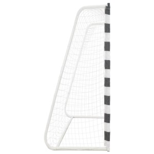 vidaXL Fußballtor 300 x 200 x 90 cm Metall Schwarz und Weiß 91954