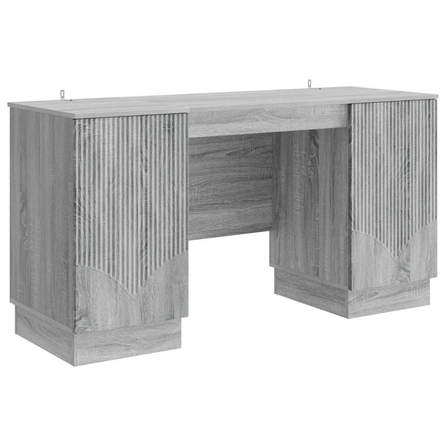 vidaXL Schreibtisch Graues Sonoma 142,5 x 50 x 75 cm Holzwerkstoff 3414627
