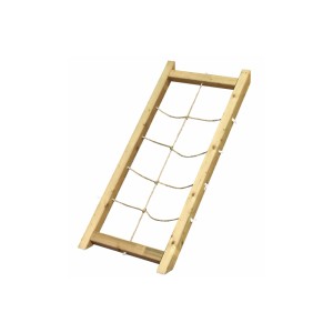 Karibu Netzrampe für Stelzenhaus Benjamin, Holz natur, Teil des Kinder-Gartengeräts.