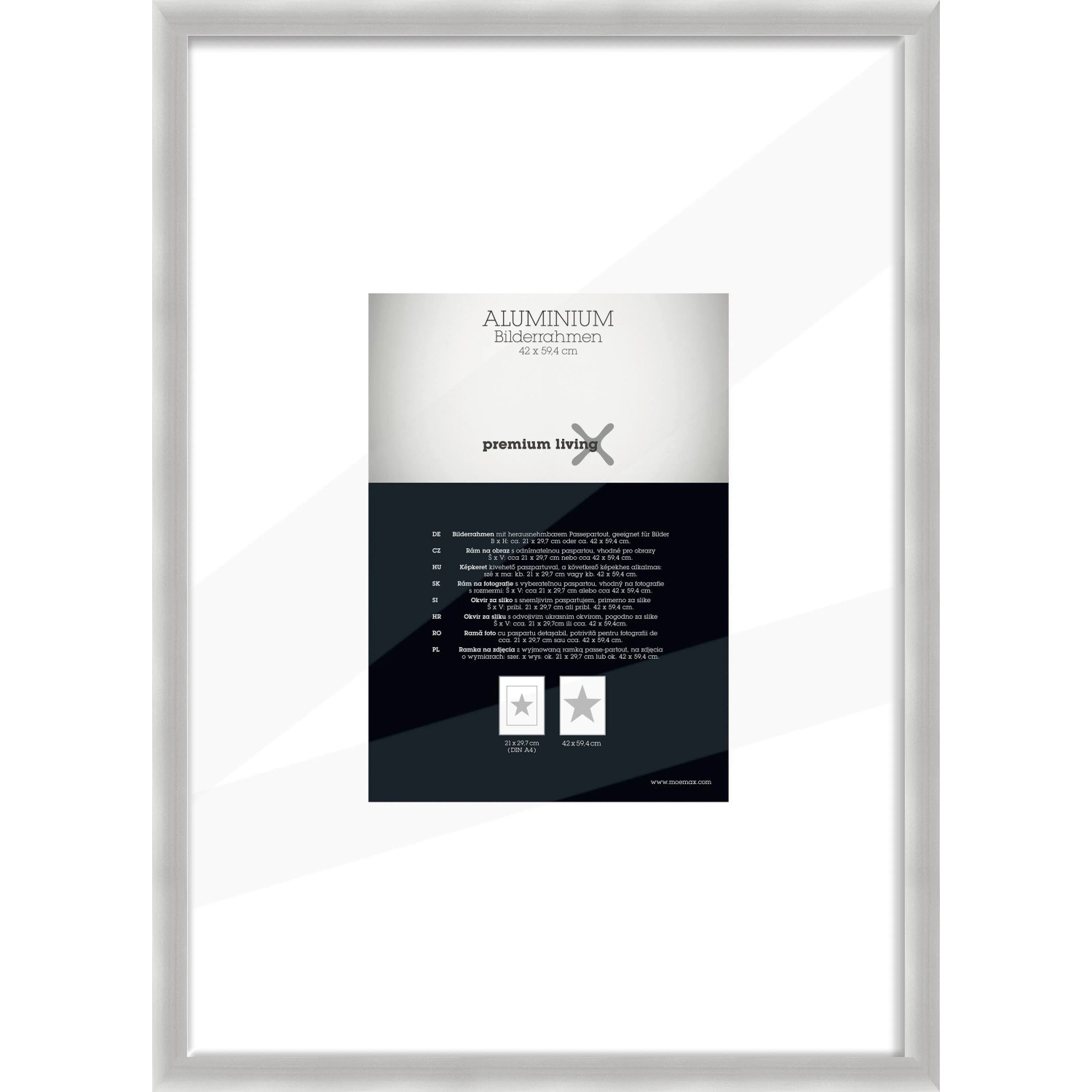 Premium Living Bilderrahmen Aluminium ca. 42/59,4cm
