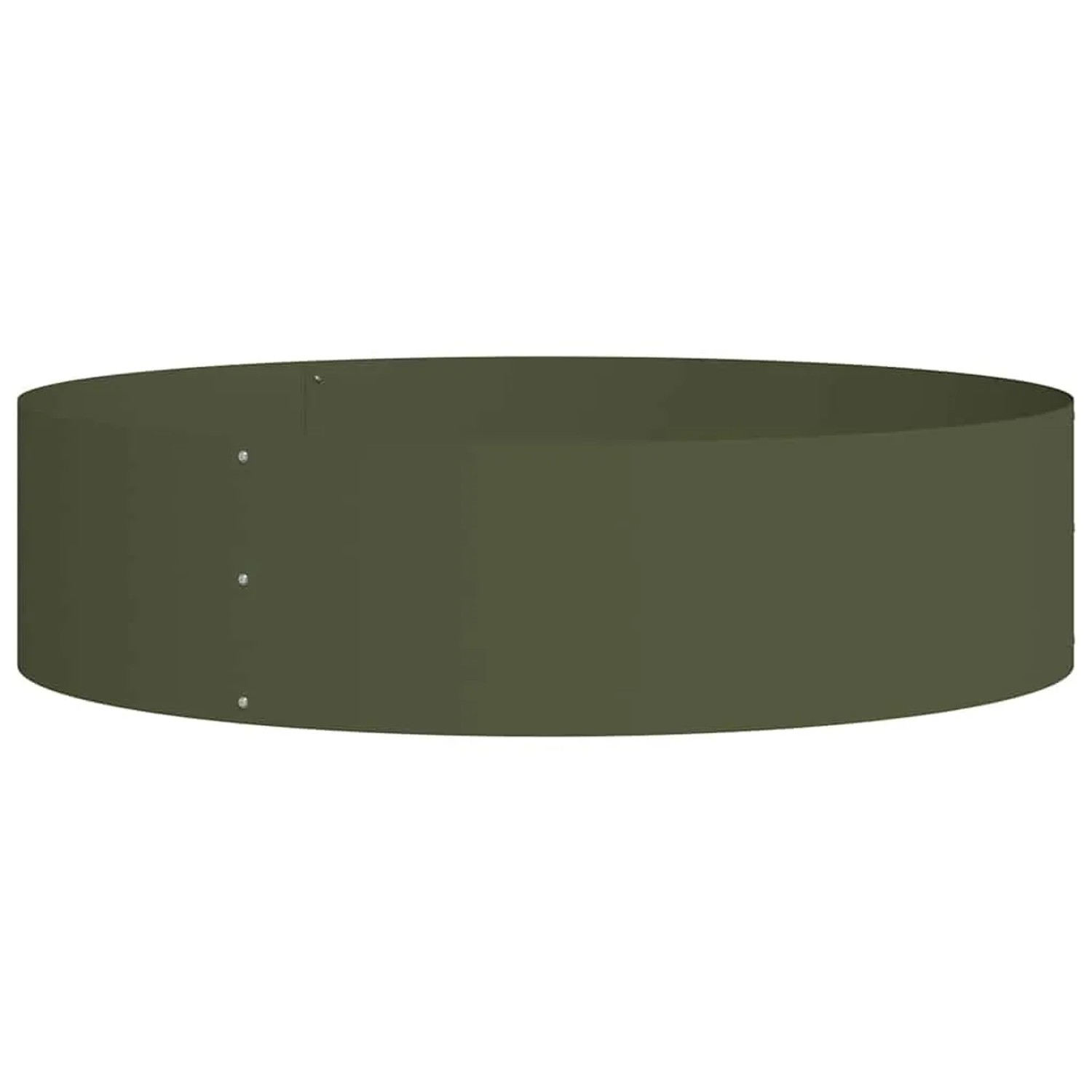 vidaXL Pflanzenring Olive Grün 80 x 80 x 20 cm Kaltgewalzter Stahl 873626