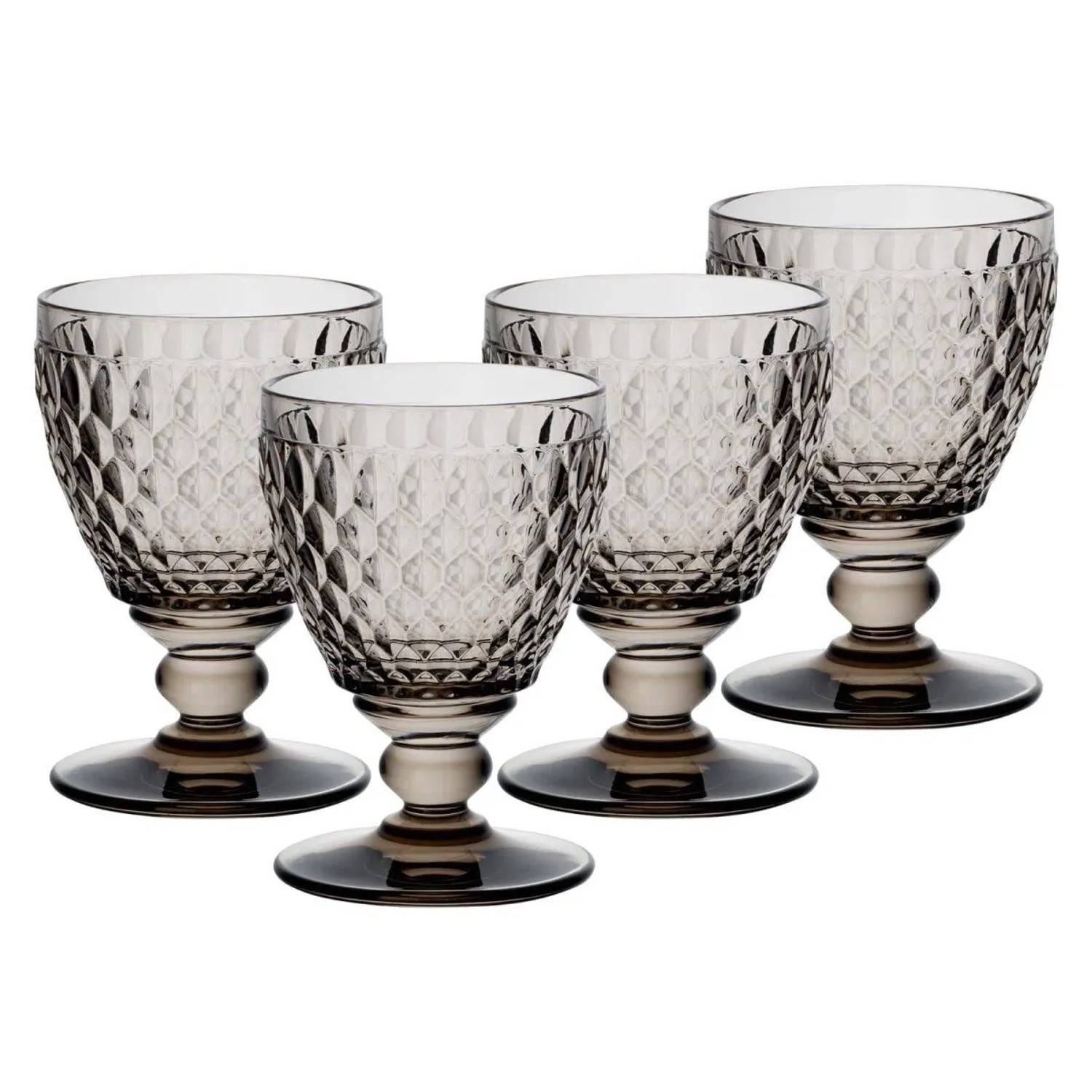 Villeroy & Boch Boston Coloured Weißweinglas 125 ml 4er Set Smoke