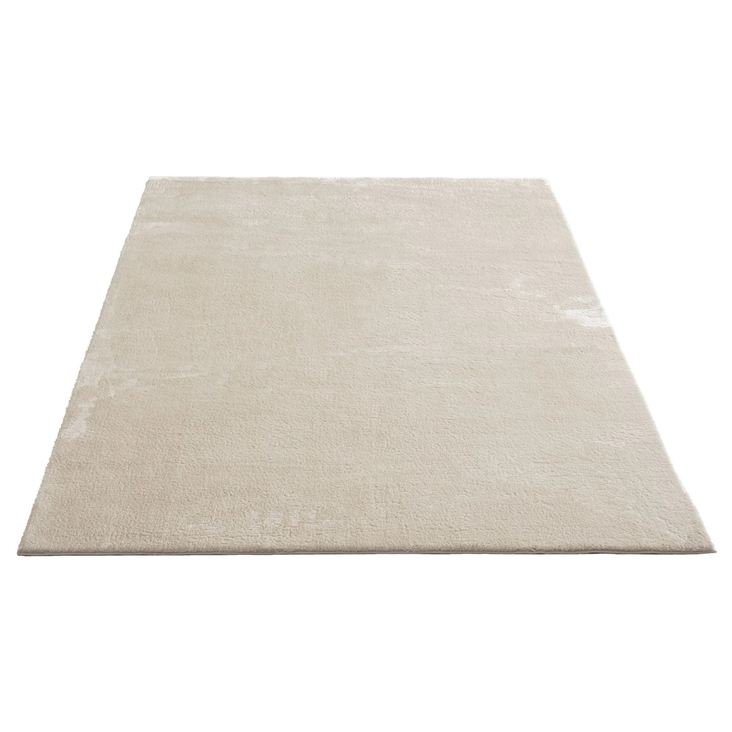 Floornovo Hochflor Teppich Nr. 46 Beige Einfarbig 200 x 140 cm günstig online kaufen