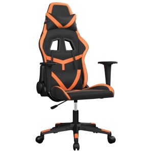 vidaXL Gaming-Stuhl mit Massagefunktion Schwarz und Orange Kunstleder 345429