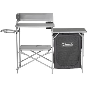 Coleman Camping-Kochstand mit Ablageflächen und Müllbeutelhalter für Camping & Outdoor.