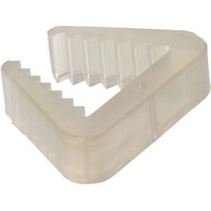 Transparente Tür-Festklemme von Wagner aus Elastomer, ein praktischer Türstopper.