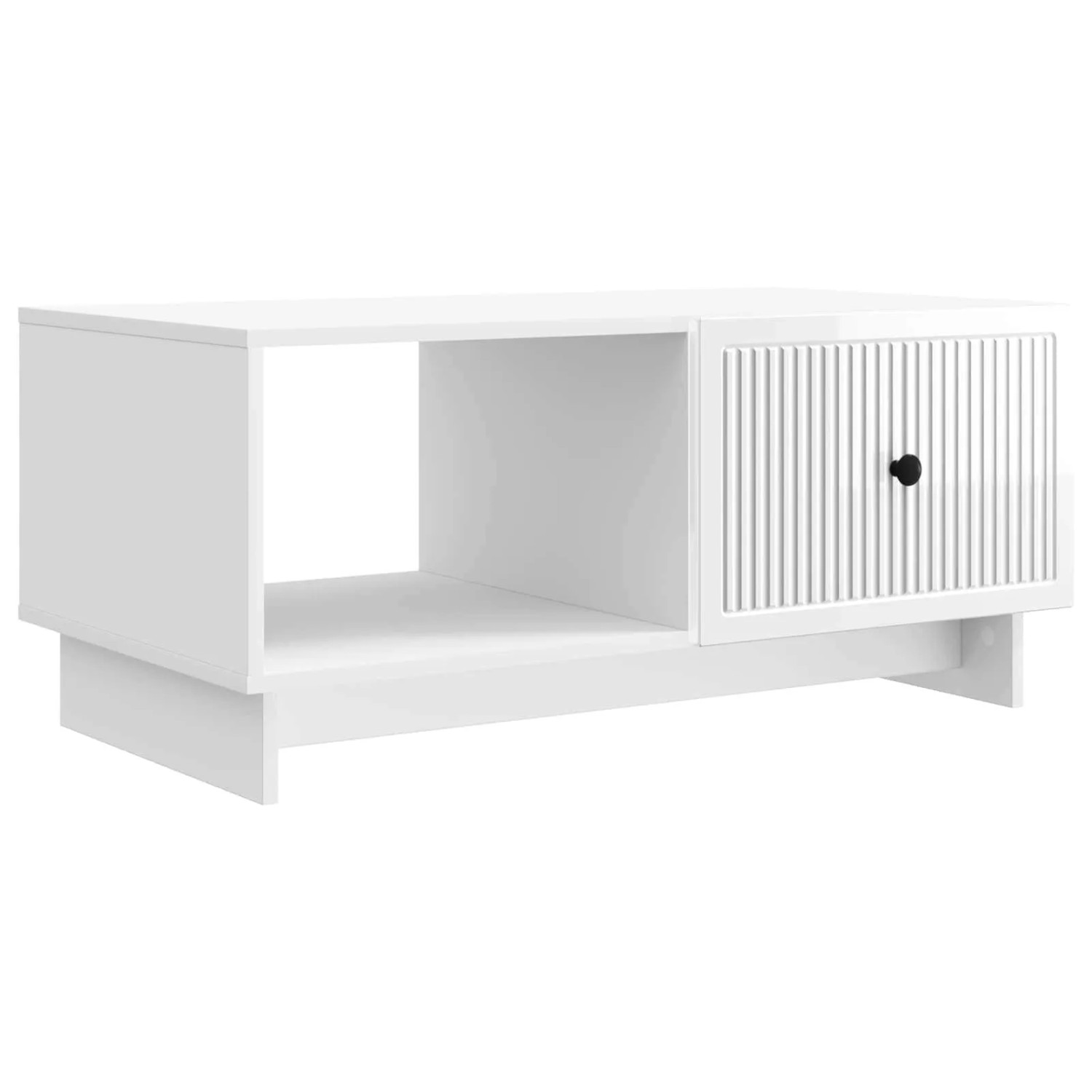 vidaXL Couchtisch Hochglanz Weiß 90 x 50 x 40 cm Holzwerkstoff 894039