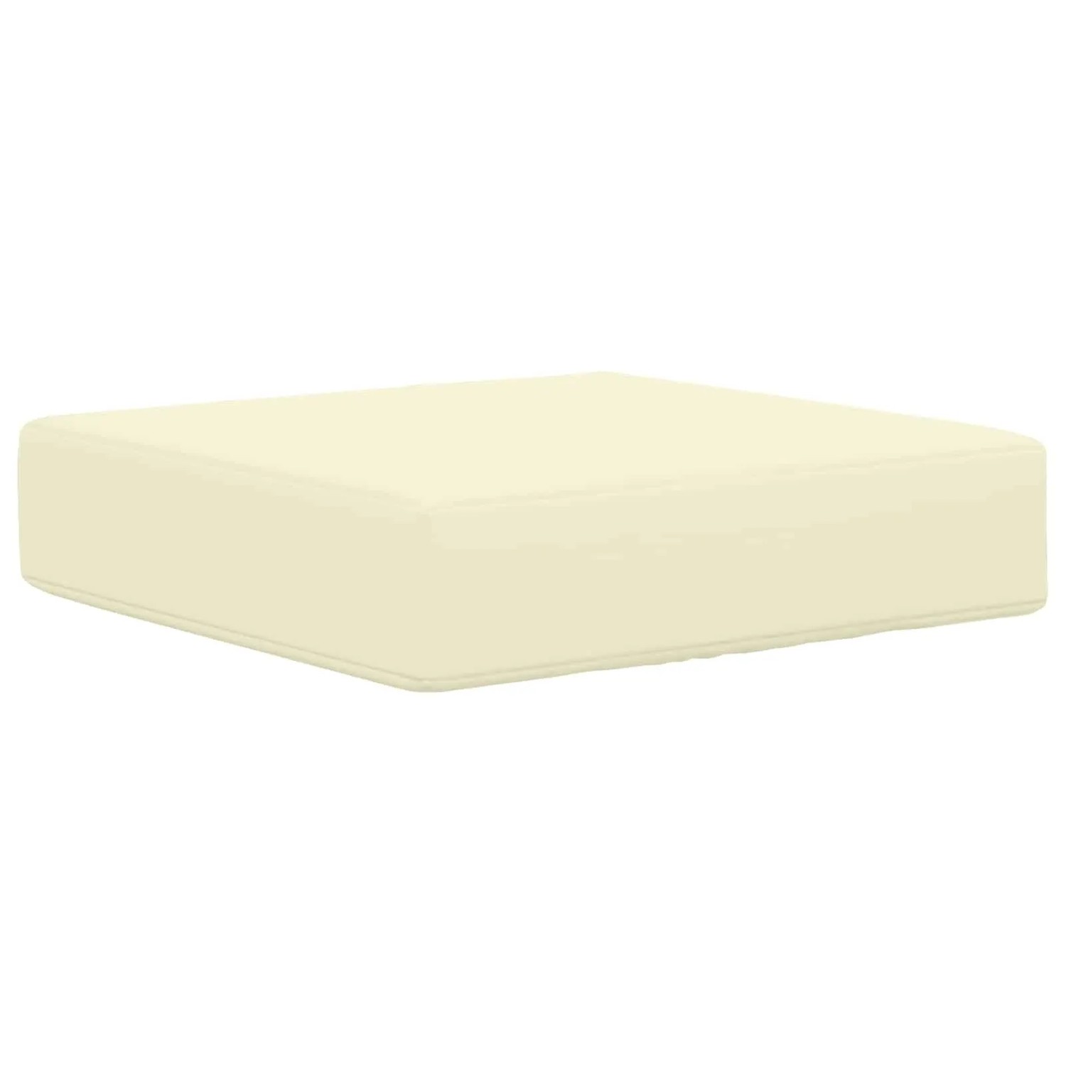 vidaXL Sitzkissen für Draußen Creme 40 x 40 x 8 cm 100 % Polyester 900933