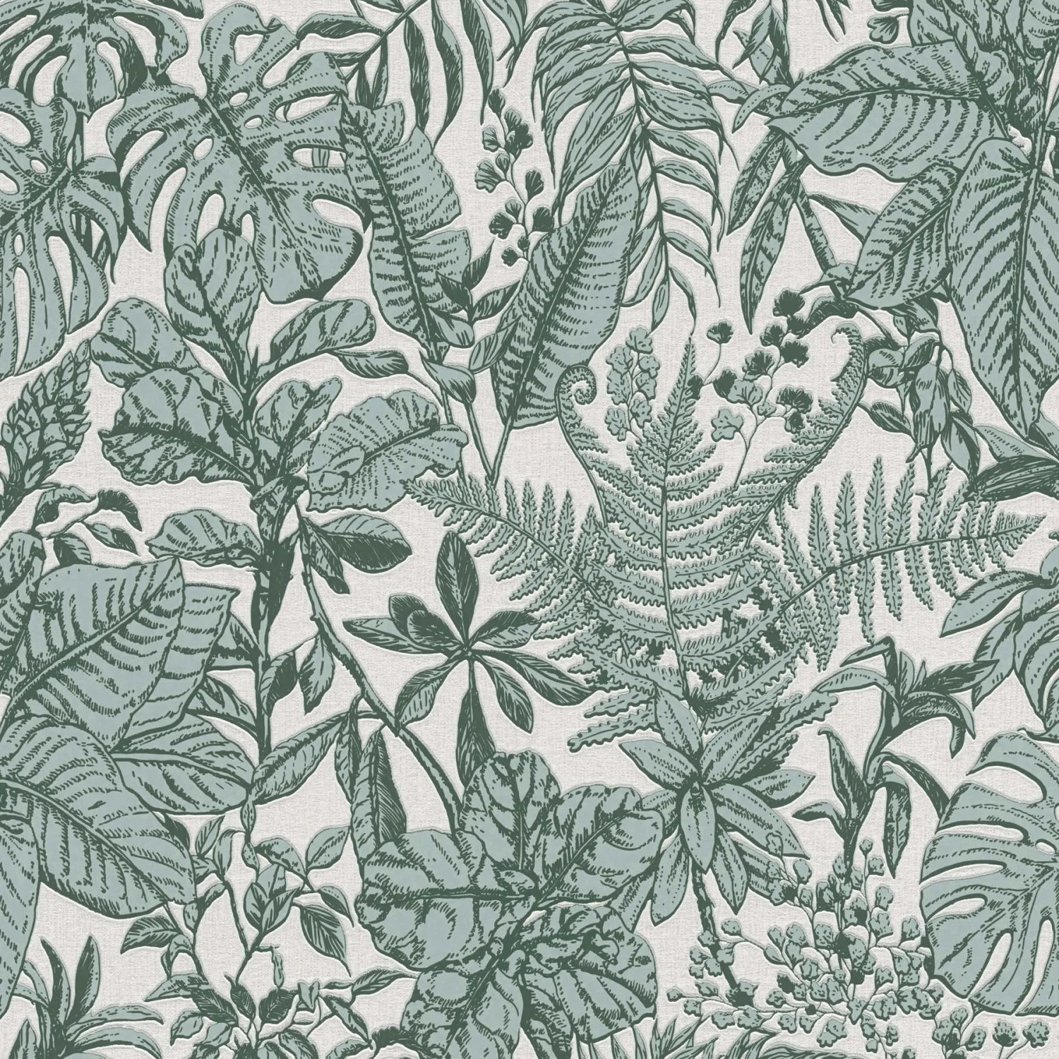 Tadessi Tapete Floral M1-No.460 Vliestapete in Weiß